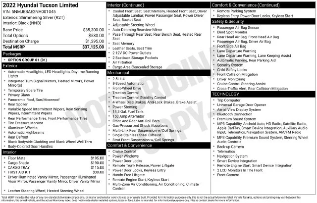 Used 2022 Silver Hyundai Limited image 6