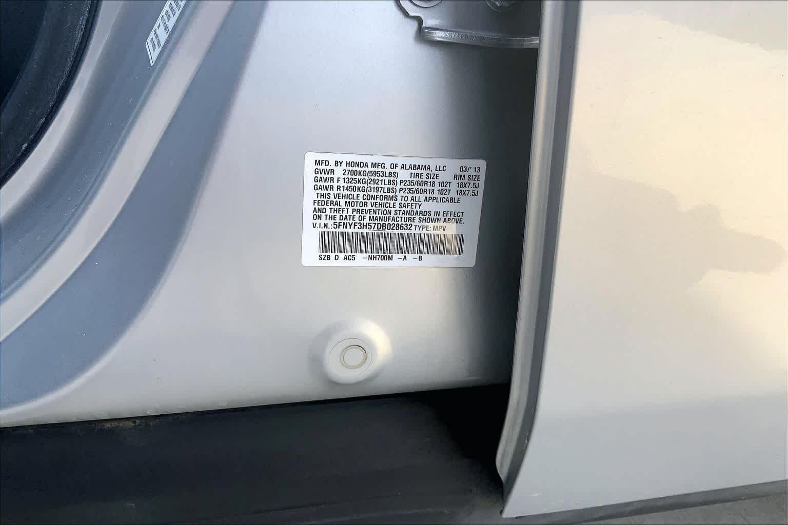Used 2013 Alabaster Silver Metallic Honda EX-L image 32