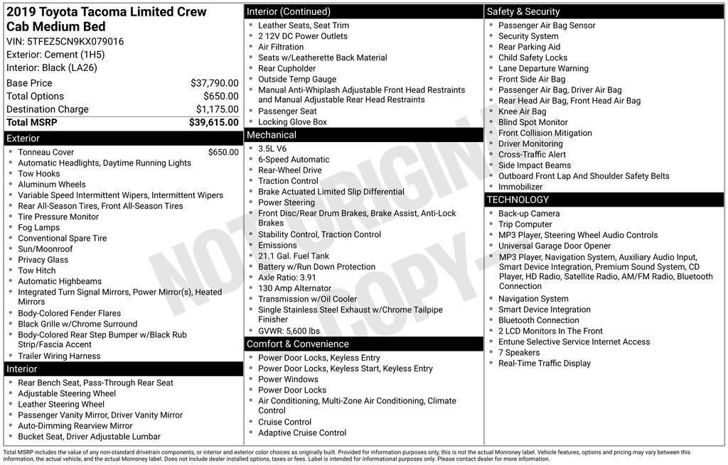 Used 2019 Gray Toyota Limited image 11