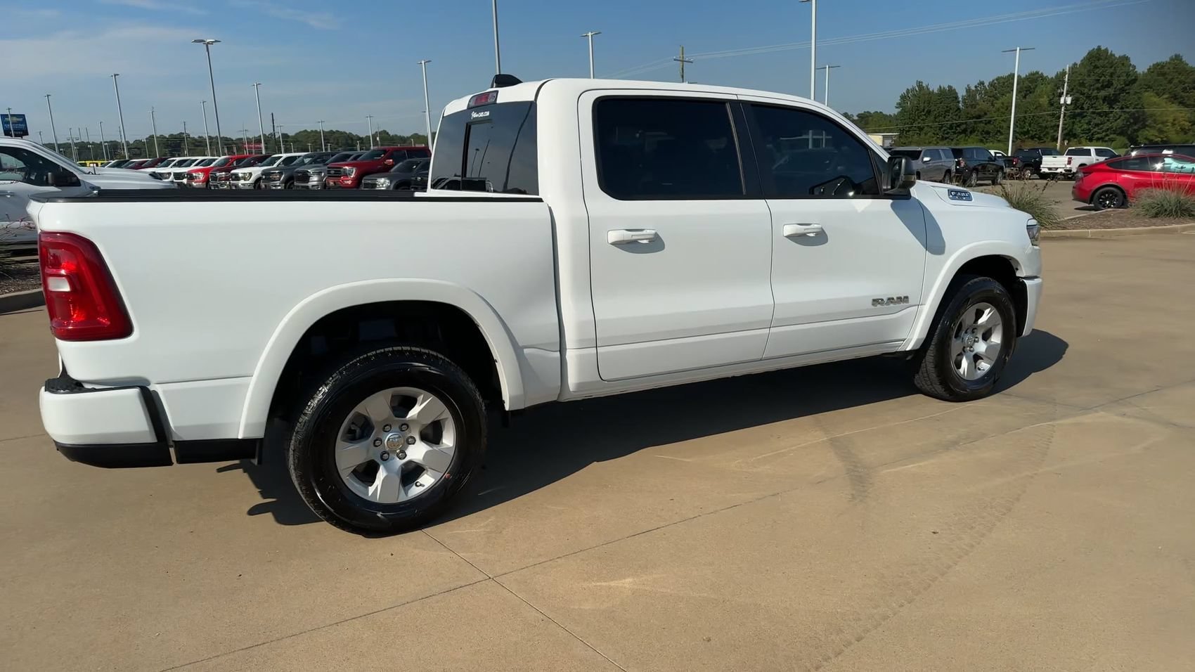 Used 2025 Bright White Clearcoat Ram Lone Star image 9