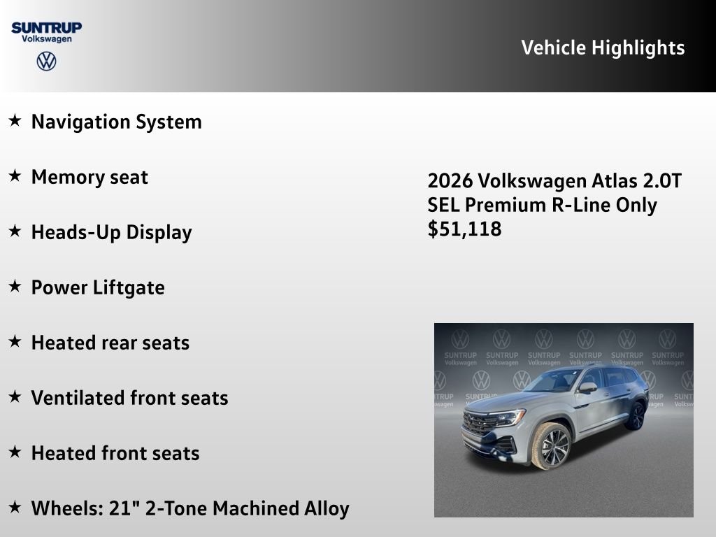 New 2026  Volkswagen SEL Premium R-Line image 7