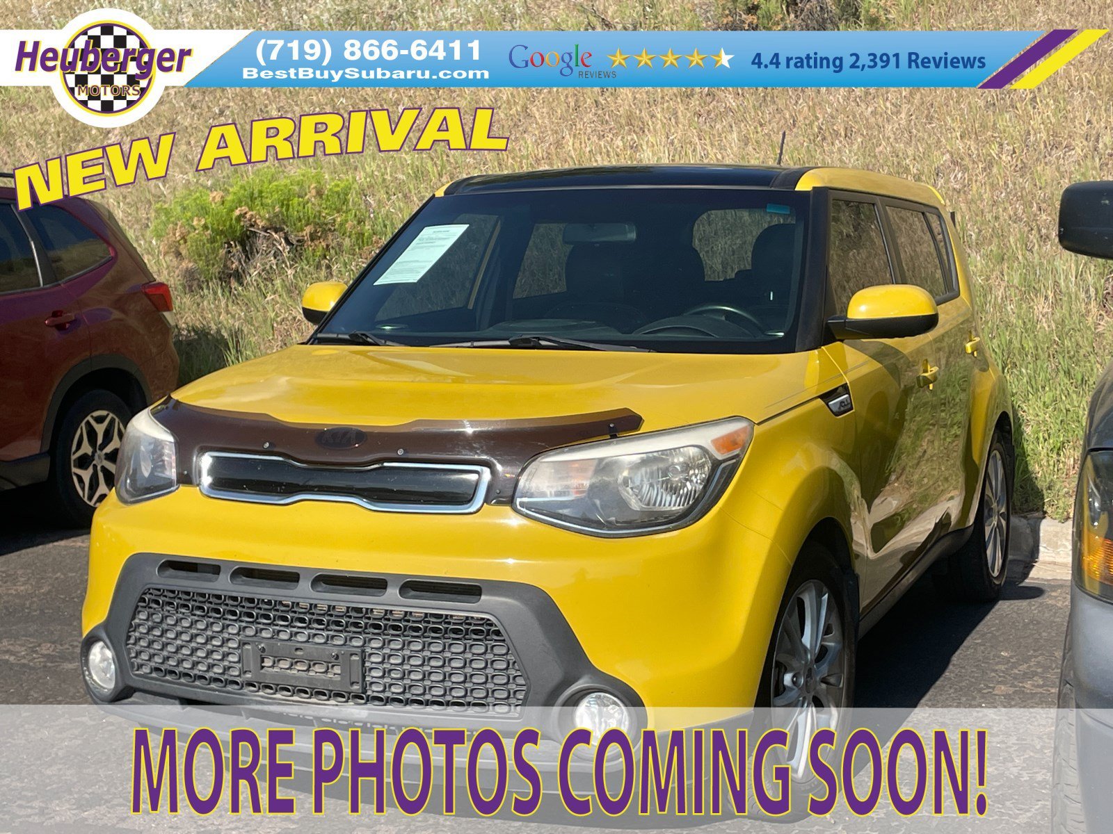 Used 2015 Solar Yellow Kia + image 1