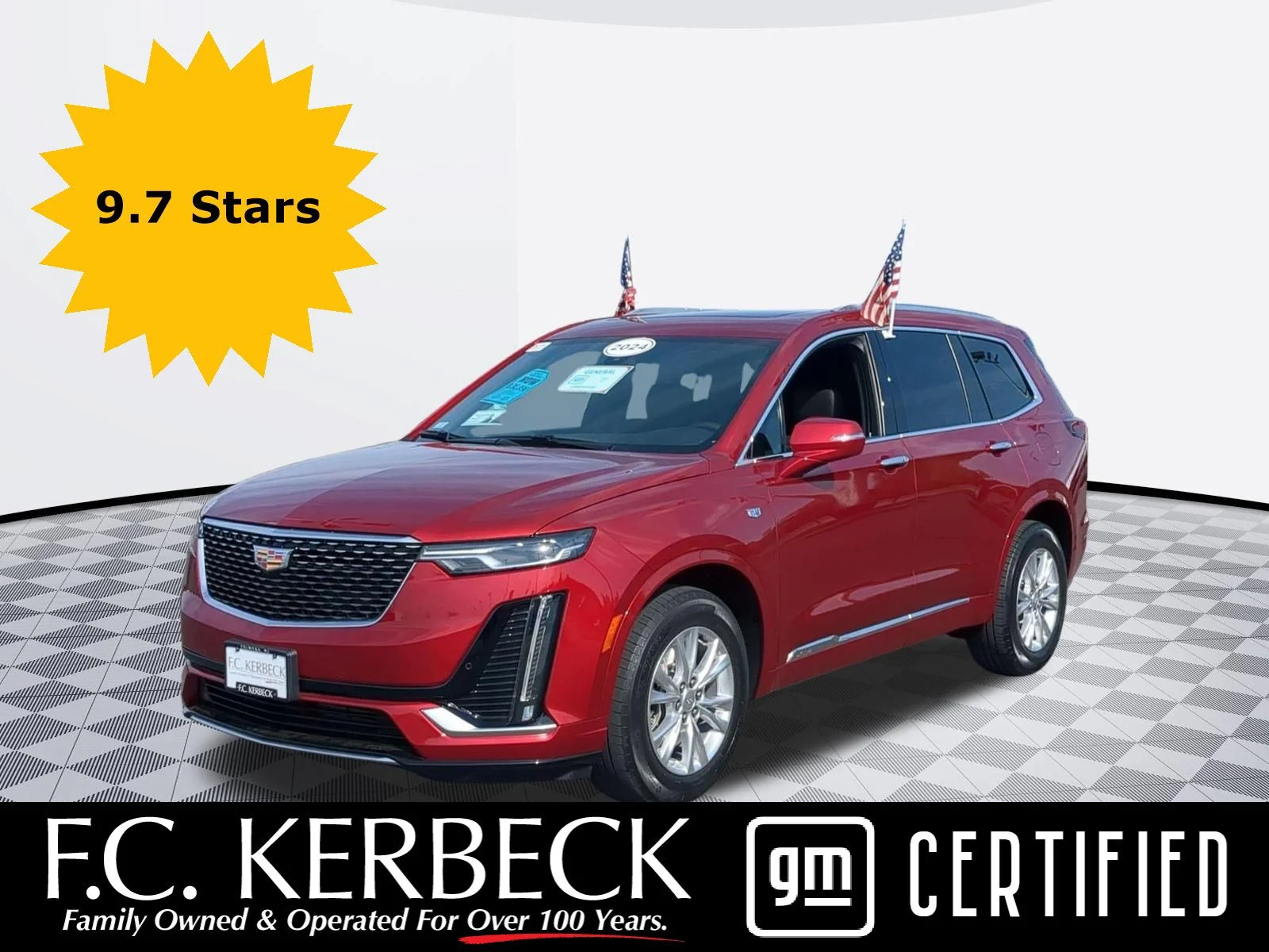 Used 2024 Radiant Red Tintcoat Cadillac FWD Luxury image 1