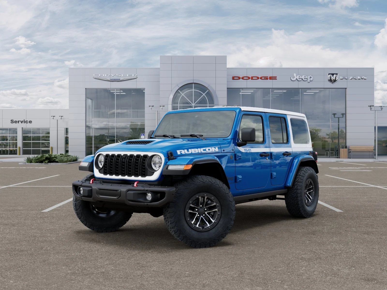 New 2026 Hydro Blue Pearl-Coat Exterior Paint Jeep Rubicon image 27
