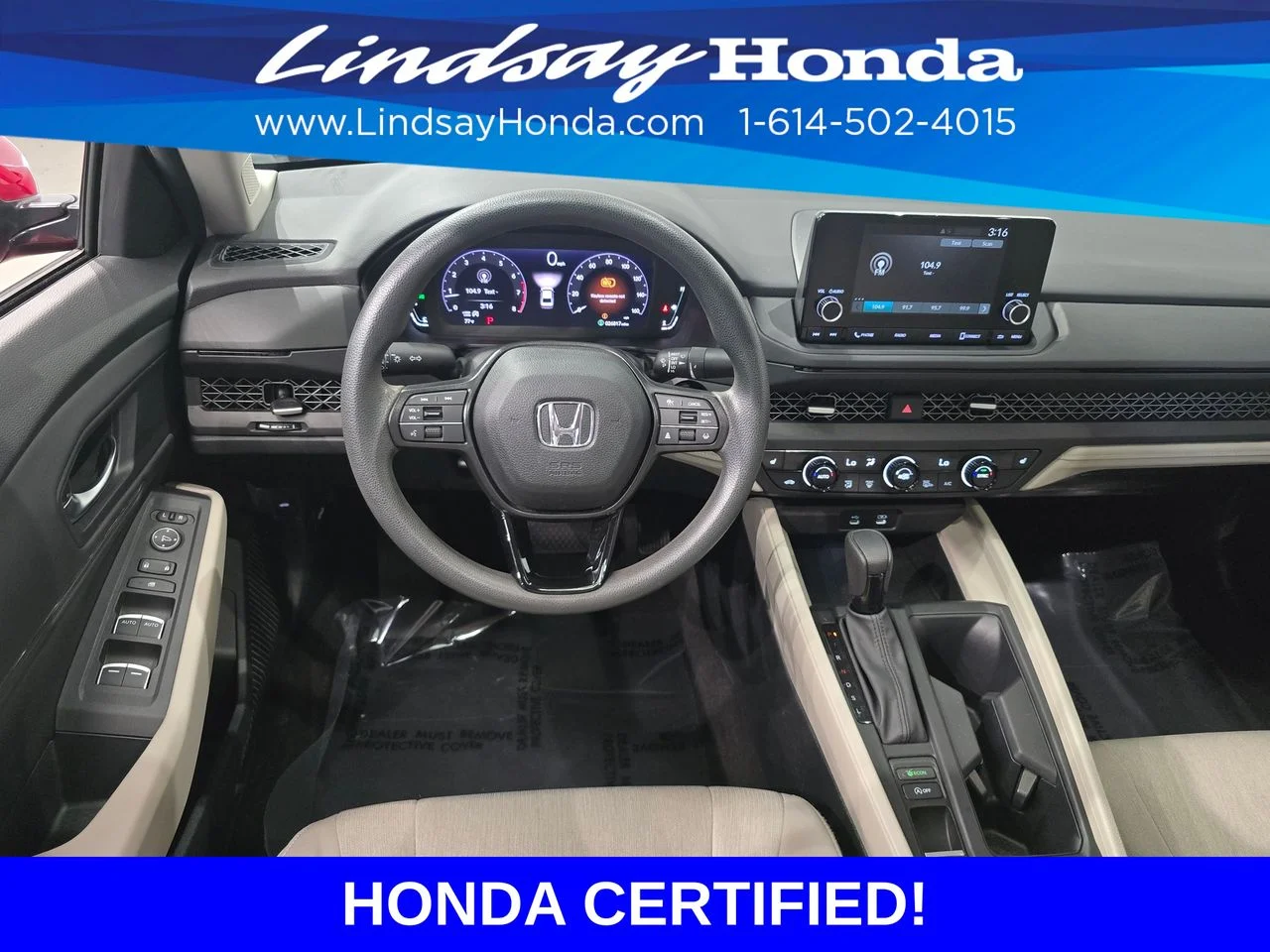 Certified Used 2024 Radiant Red Metallic Honda EX image 13