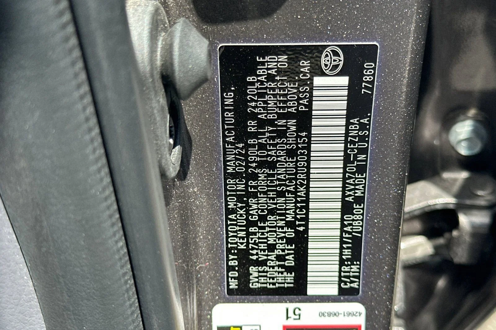 Used 2024 Gray Toyota LE image 12