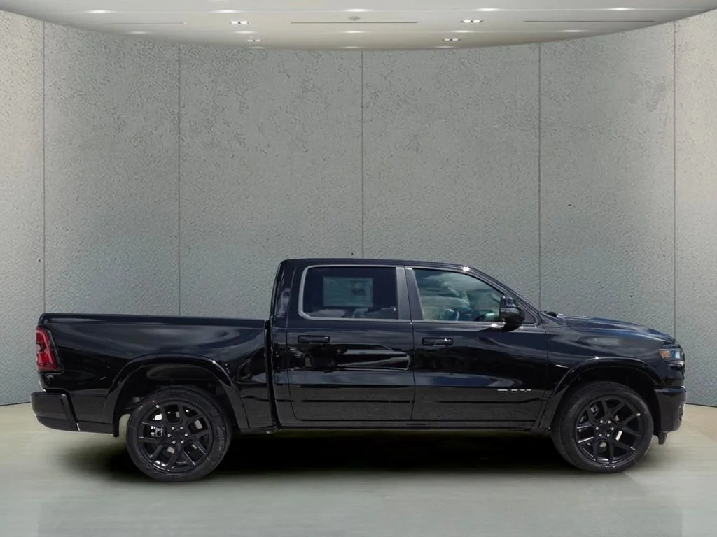 New 2026 Diamond Black Crystal Pearl-Coat Exterior Paint RAM Laramie image 2