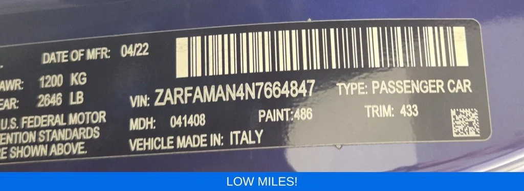 Used 2022 Anodized Blue Metallic Alfa Romeo Sprint image 33