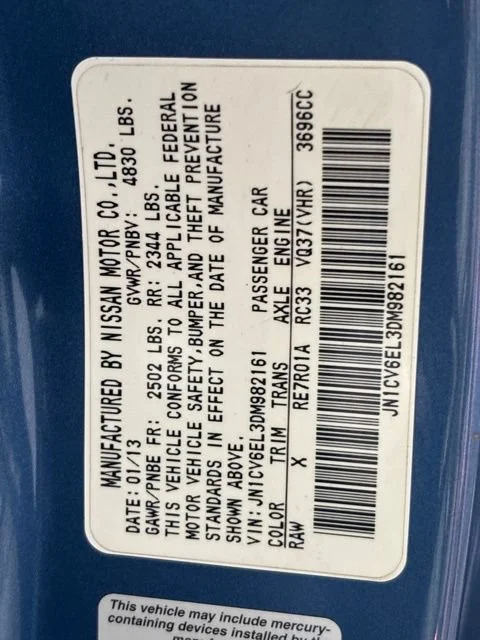 Used 2013 Lapis Blue INFINITI x image 19