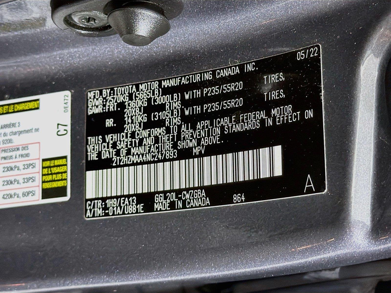 Used 2022 Nebula Gray Pearl Lexus RX 350 image 30