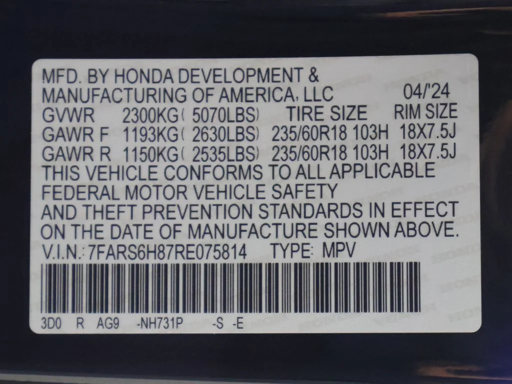 Certified Used 2024 Crystal Black Pearl Honda Sport-L image 56