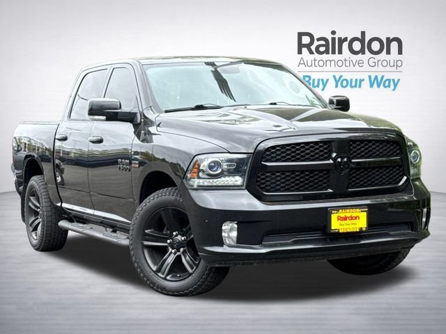 Used 2018 Brilliant Black Crystal Pearlcoat Ram Night image 1