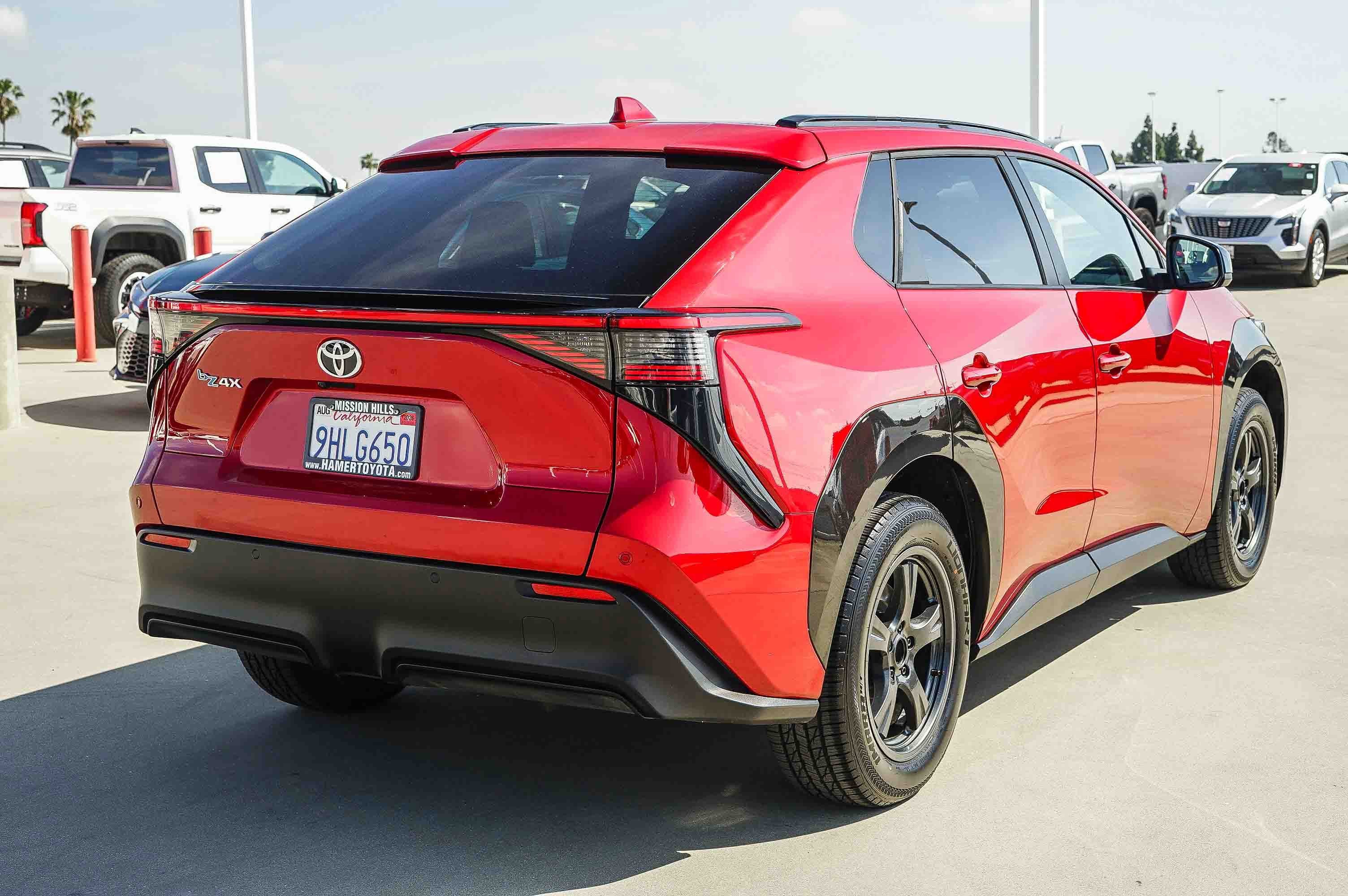 Certified 2023 Toyota bZ4X XLE with VIN JTMAAAAA7PA017915 for sale in Los Angeles, CA