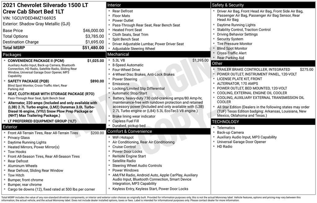 Used 2021 Shadow Gray Metallic Chevrolet LT image 5
