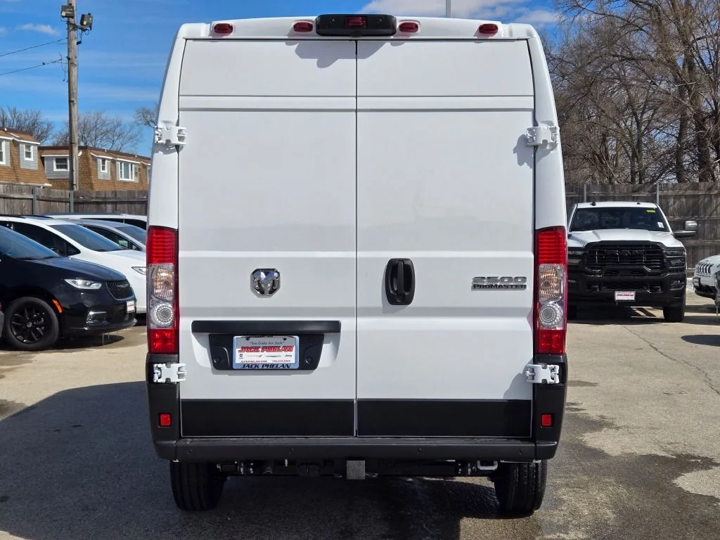New 2026 Bright White Clear-Coat Exterior Paint RAM 2500 High Roof Cargo Van 159 WB image 9