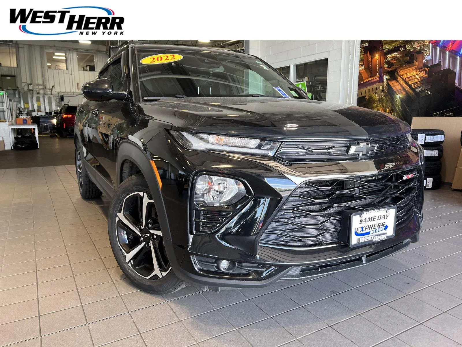 Used 2022 Mosaic Black Metallic Chevrolet RS image 1