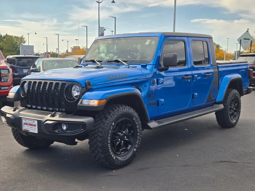 Certified Used 2021 Blue Jeep Willys image 4