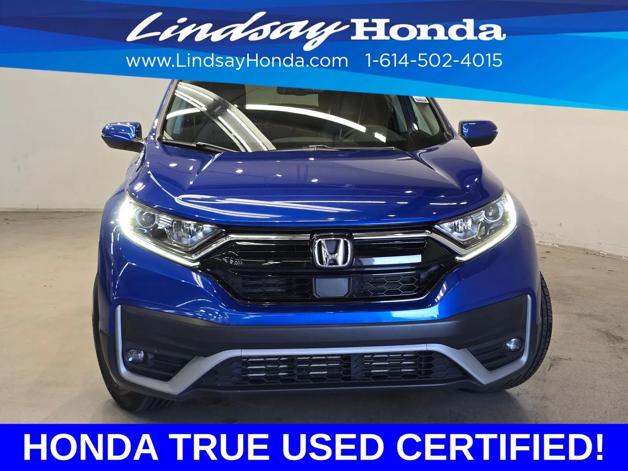 Certified Used 2020 Aegean Blue Metallic Honda EX-L image 2