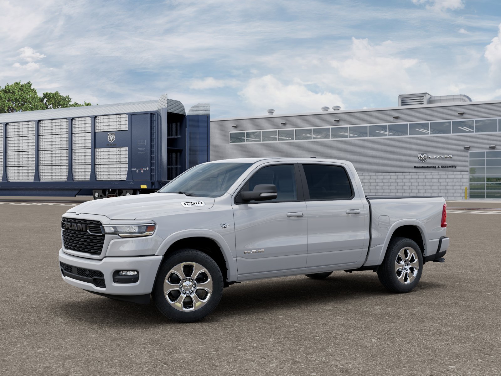 New 2026 Bright White Clear-Coat Exterior Paint RAM BIG HORN image 2