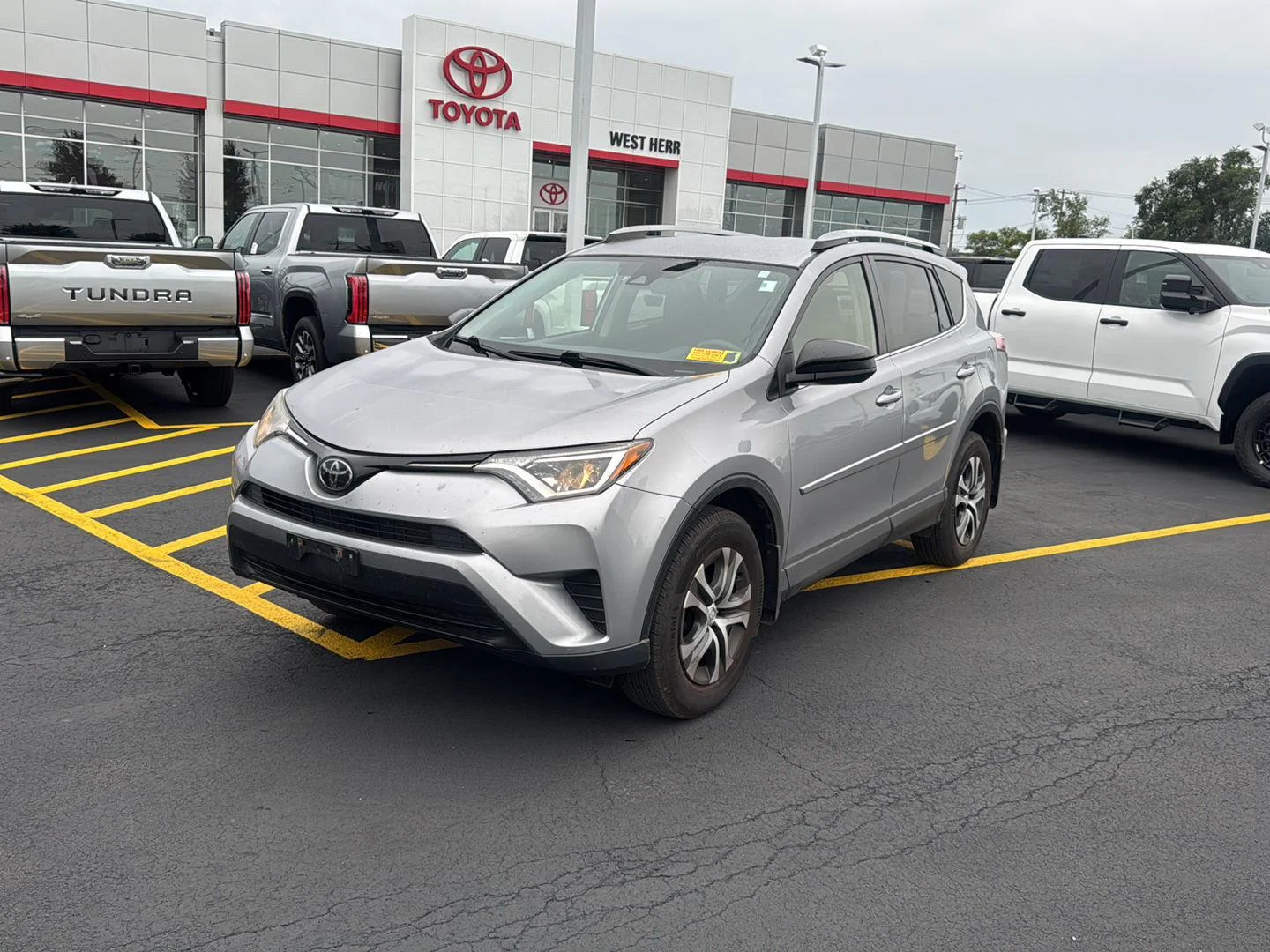 Used 2018 Silver Sky Metallic Toyota LE image 3