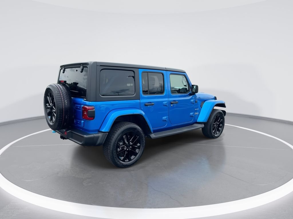 Used 2022 Blue Jeep Unlimited Sahara 4xe image 8