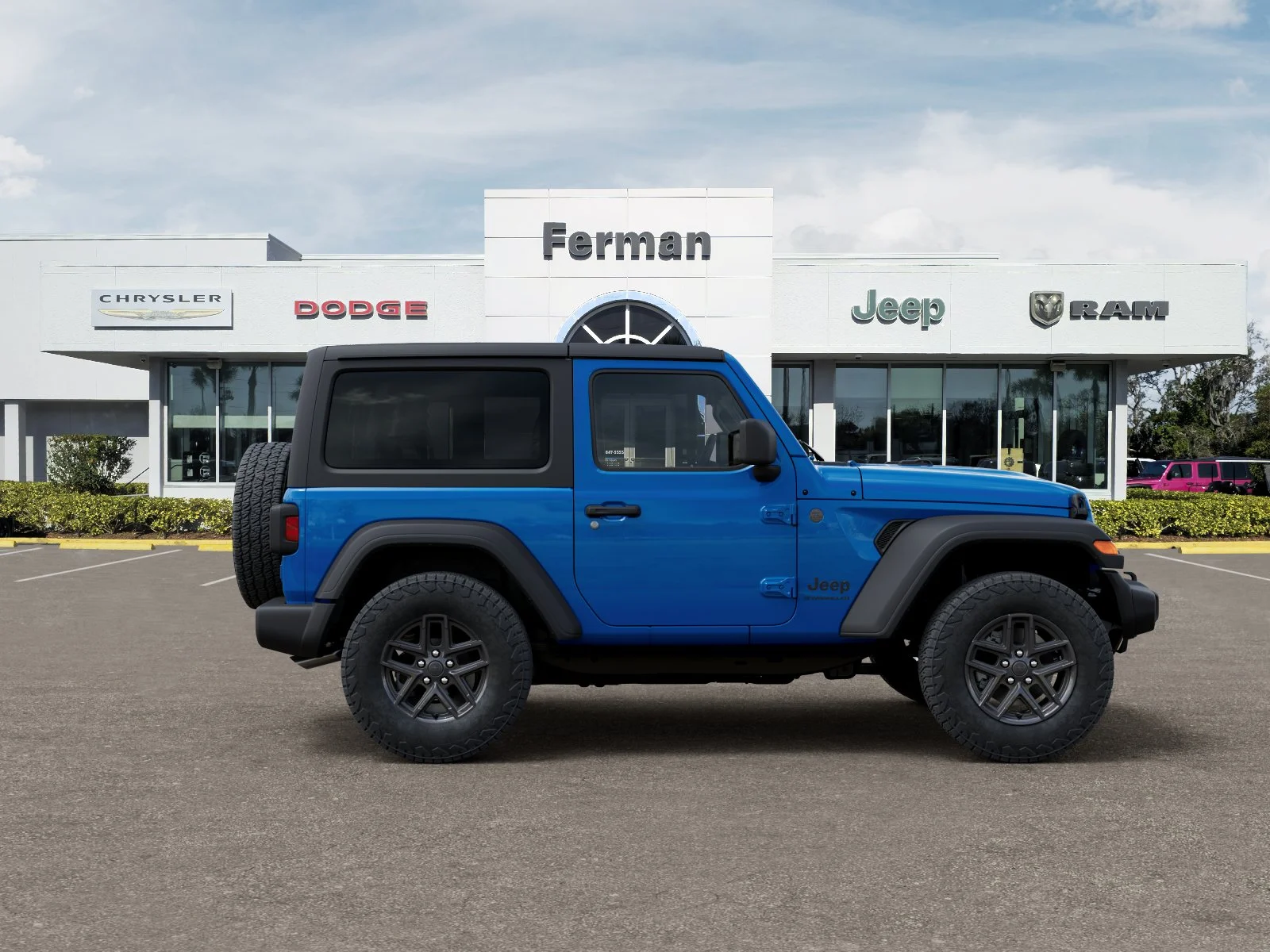 New 2026 Hydro Blue Pearl-Coat Exterior Paint Jeep Sport S image 53