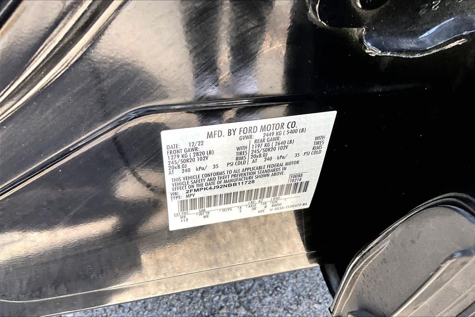 Used 2022 Agate Black Metallic Ford ST-Line image 35