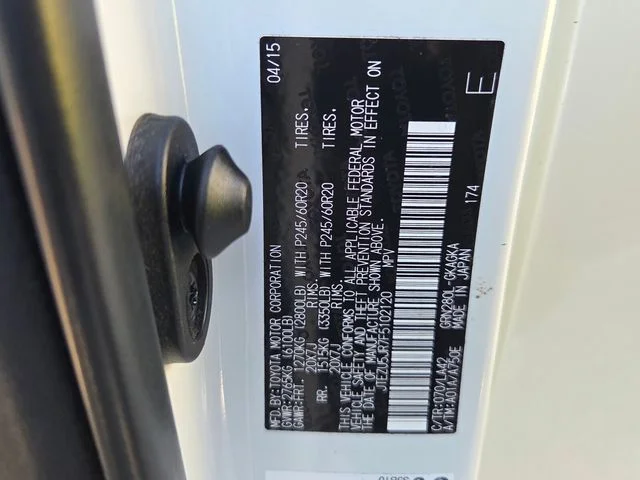 Used 2015 White Toyota Limited image 6