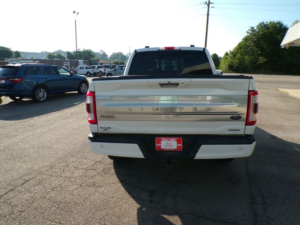 Used 2022 White Metallic Ford Limited image 6