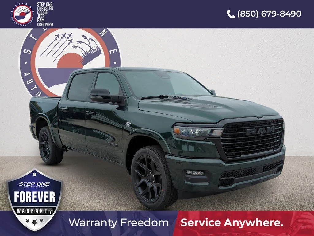 New 2026 Serrano-Green Metallic Exterior Paint RAM Laramie image 1