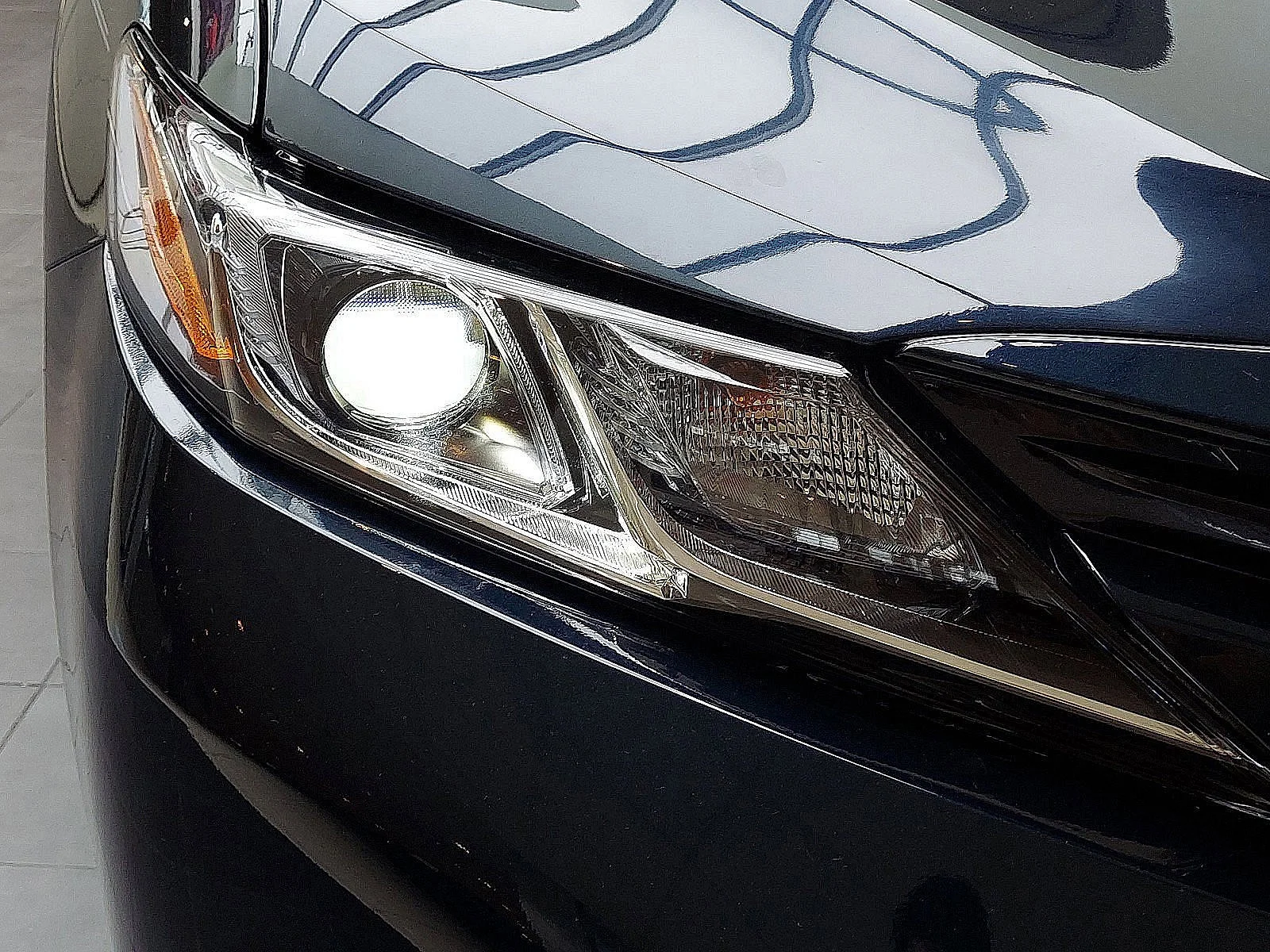 Used 2019 Blue Streak Metallic Toyota LE image 9