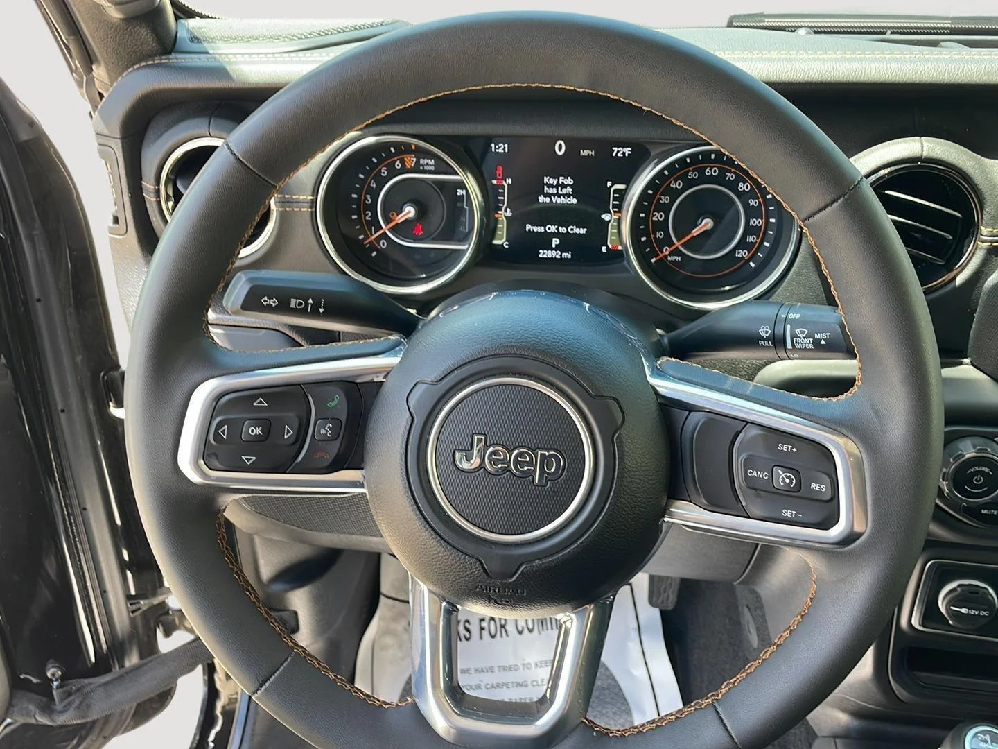 Used 2023 Black Clearcoat Jeep High Altitude image 16
