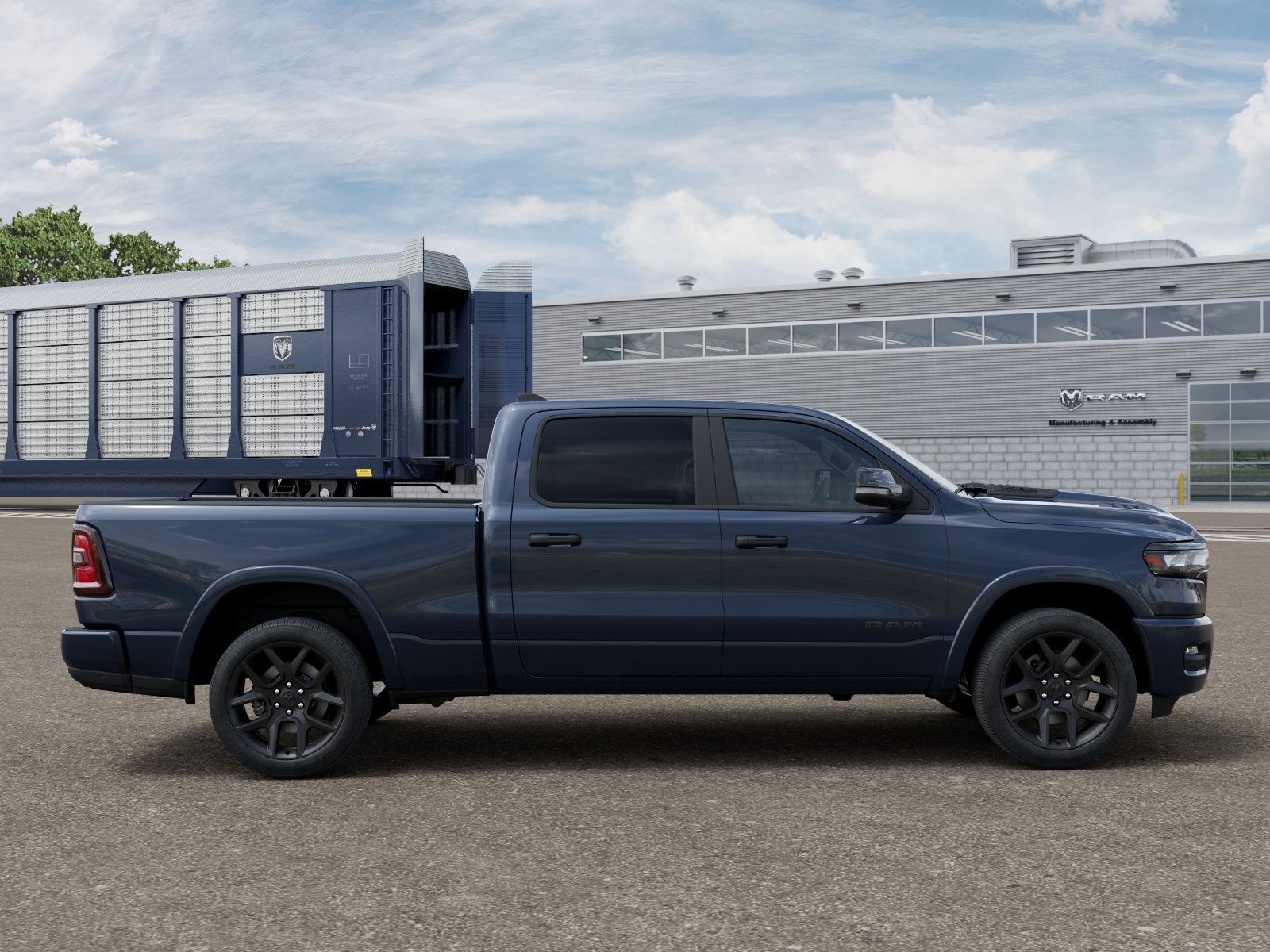 New 2026 Forged Blue Metallic Exterior Paint RAM Laramie image 12