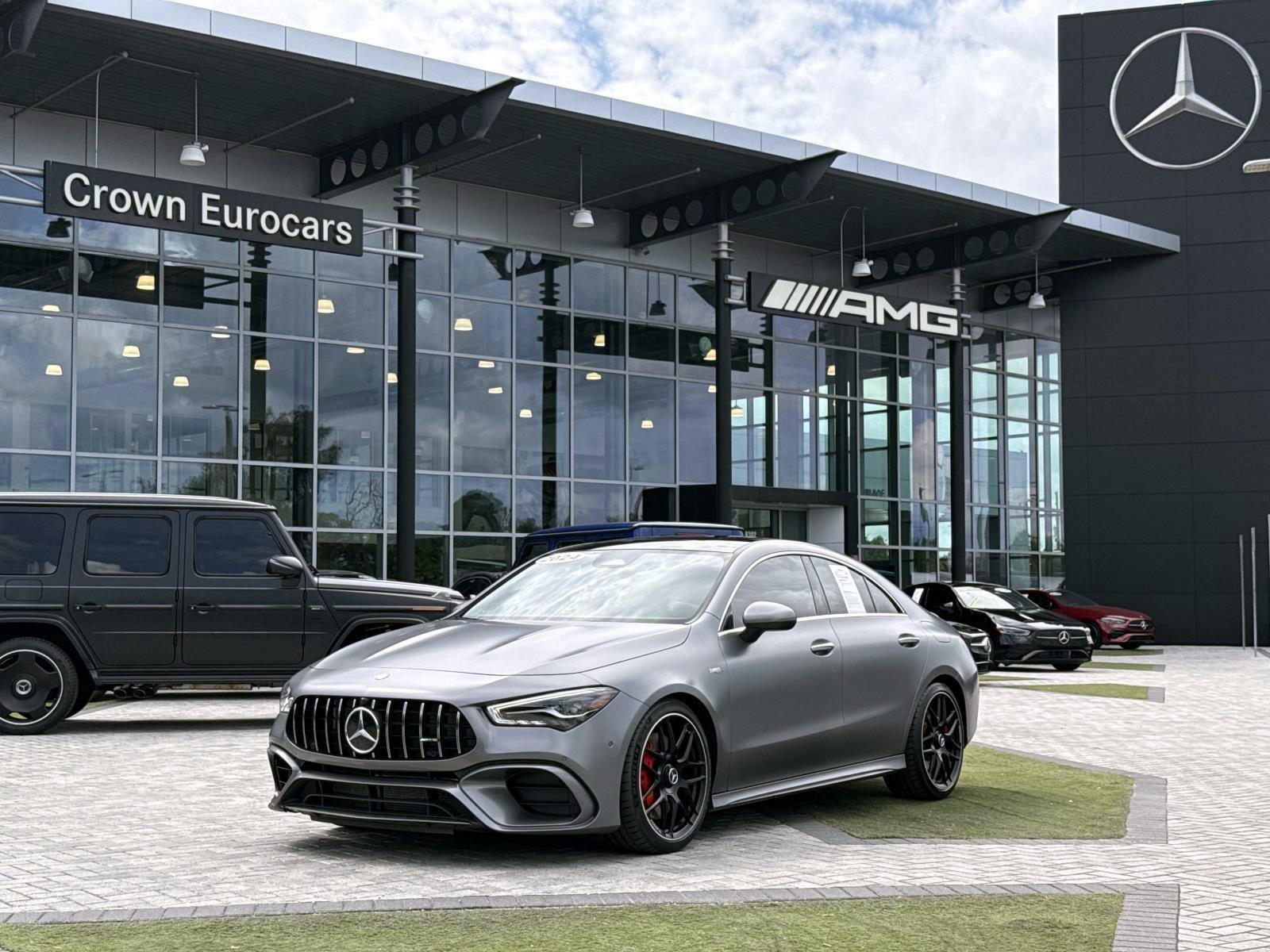 MANUFAKTUR Mountain Gray Magno 2024 Mercedes-Benz CLA AMG CLA 45 S 4MATIC Coupe All-Wheel Drive 8-Speed Automatic
