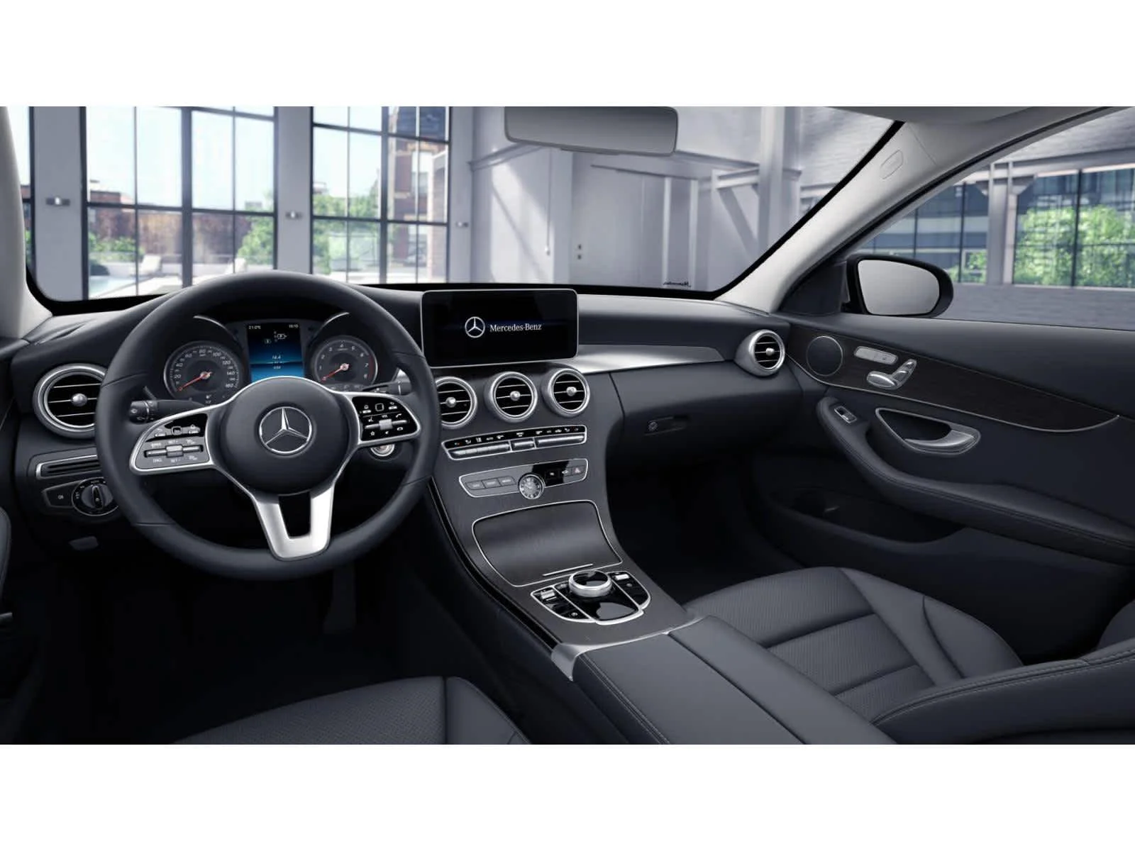 Used 2020 Iridium Silver Metallic Mercedes-Benz C 300 image 2