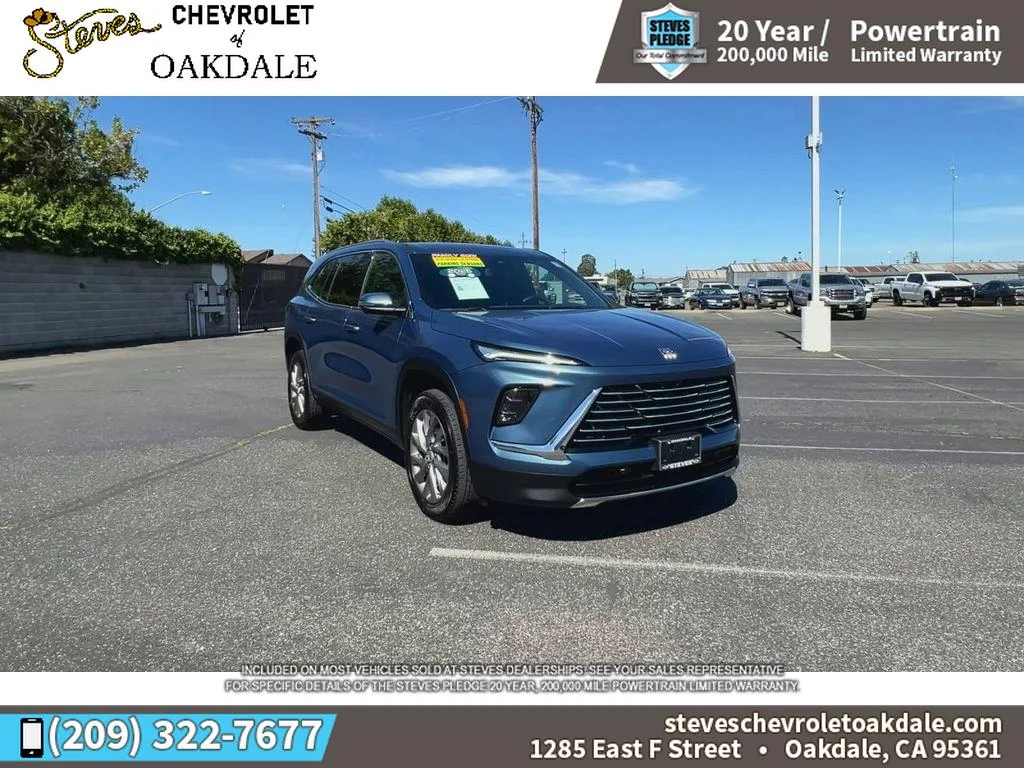 Certified Used 2025 Ocean Blue Metallic Buick Preferred image 3
