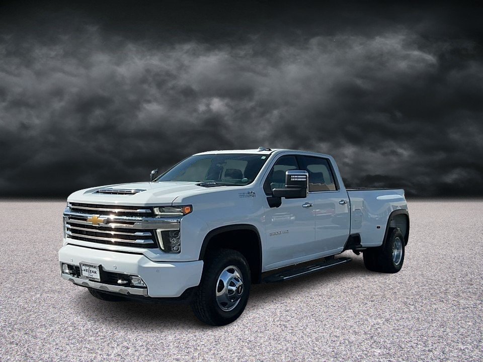 Used 2022 Summit White Chevrolet 4WD Crew Cab Long Bed High Country image 1