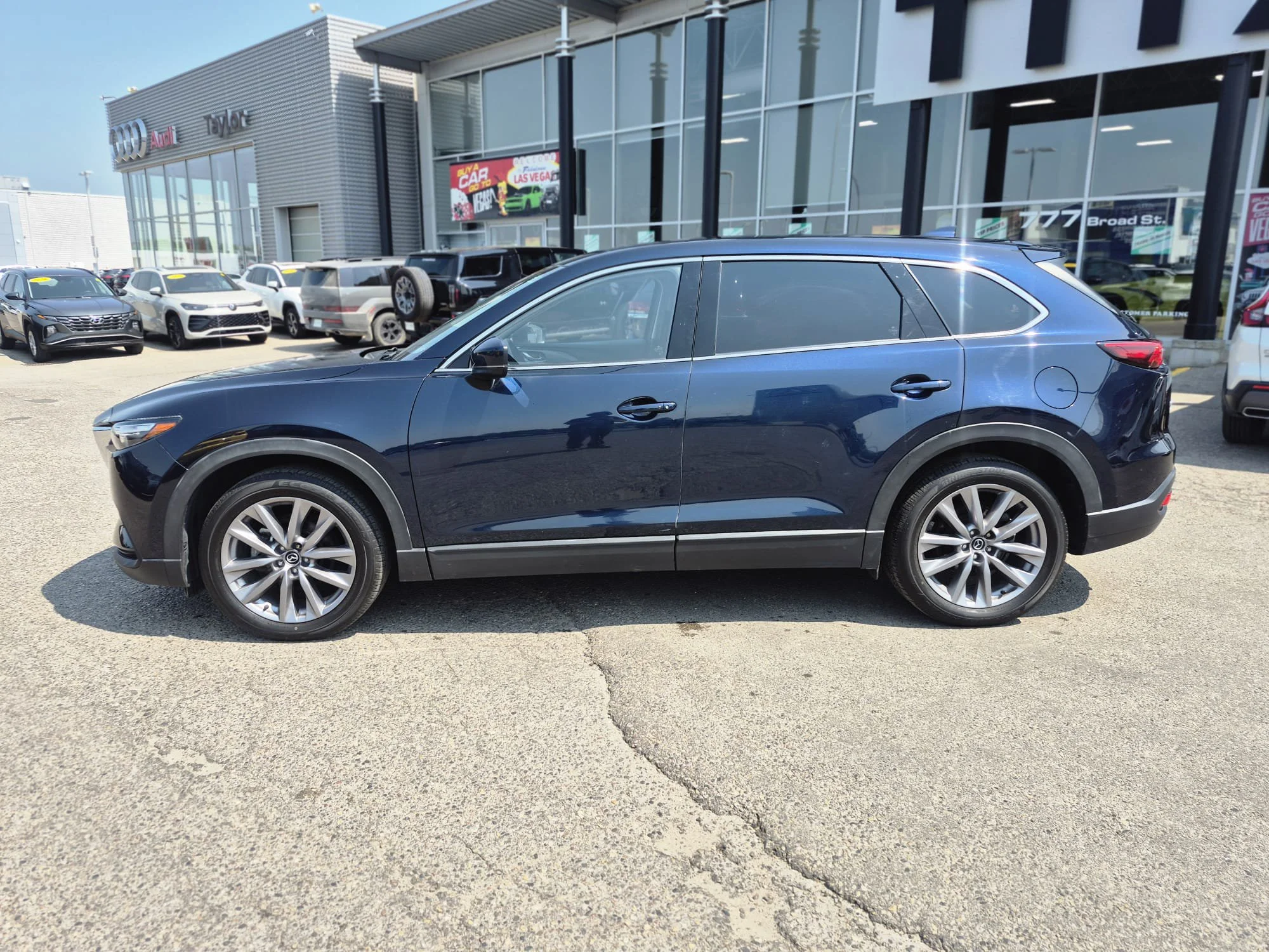 Certified Used 2023 Deep Crystal Blue Mica Mazda GS-L AWD*7 Pass | Adaptive Cruise | Htd Leather | Sunroof | Htd Wheel | Lane Keep Assist | Park Asst image 12