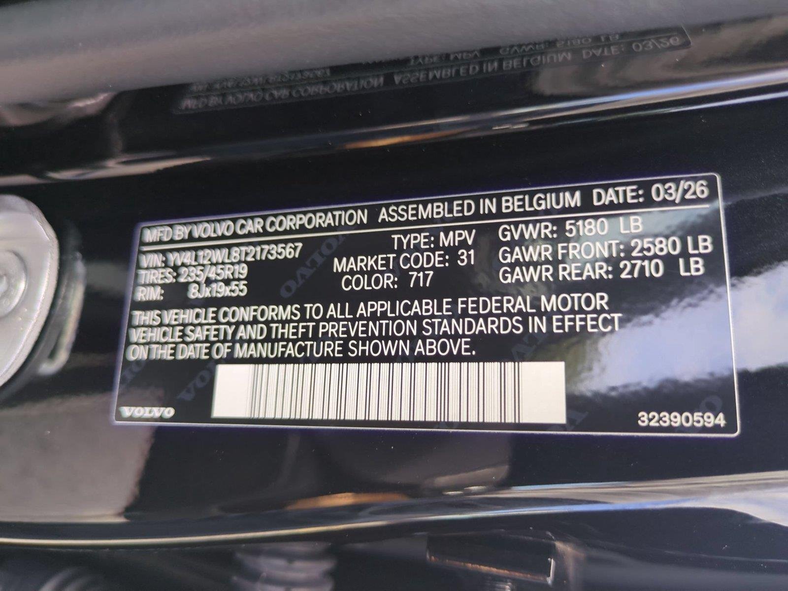 Used 2026 Onyx Black Metallic Volvo Ultra image 42