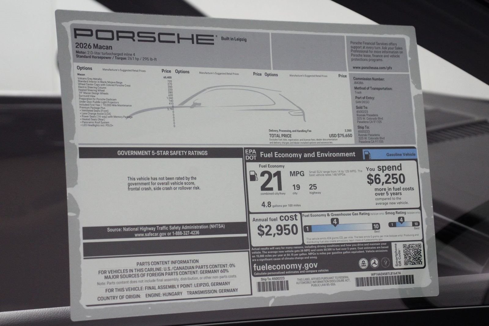 New 2026 Volcano Grey Metallic Porsche  image 25