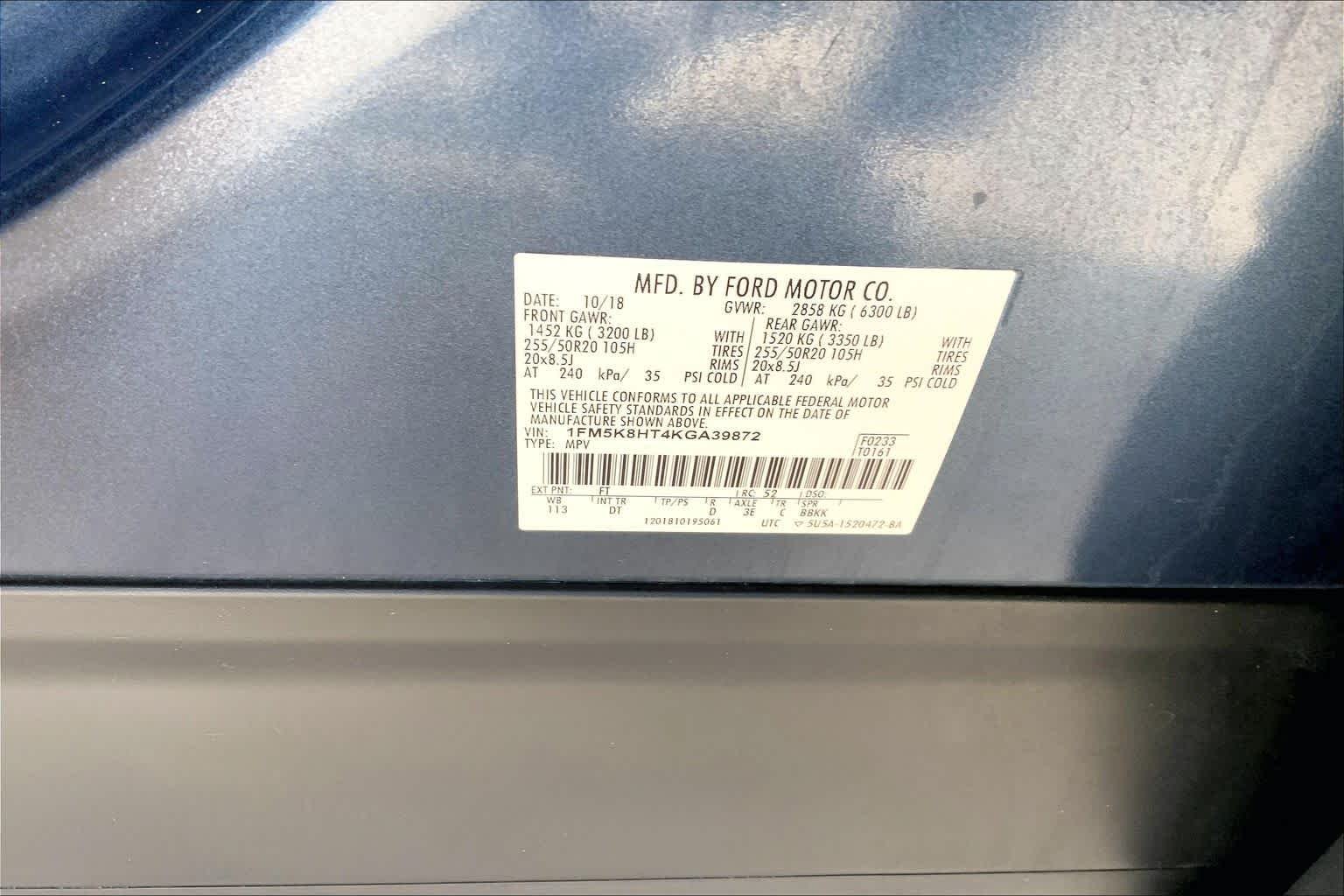 Used 2019 Blue Ford Platinum image 37