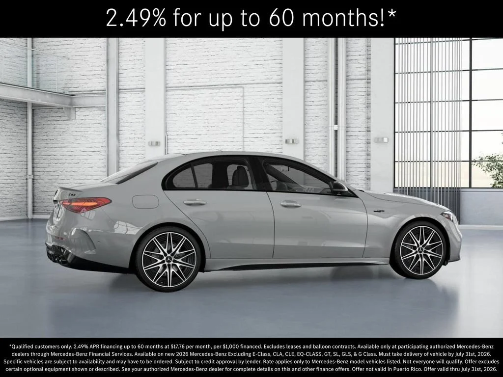 New 2026 MANUFAKTUR Alpine Grey Mercedes-Benz AMG® C 43 4MATIC Sedan image 60