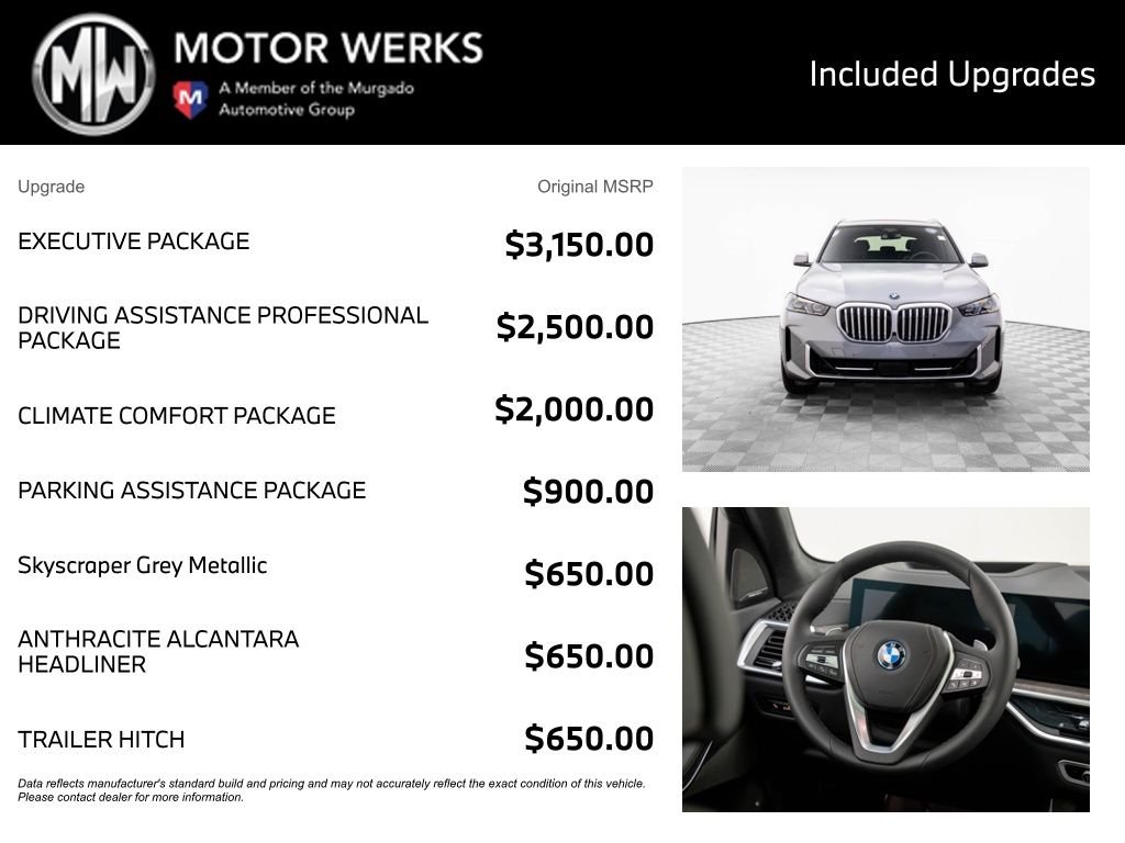 New 2026 Skyscraper Grey Metallic BMW xDrive50e image 4