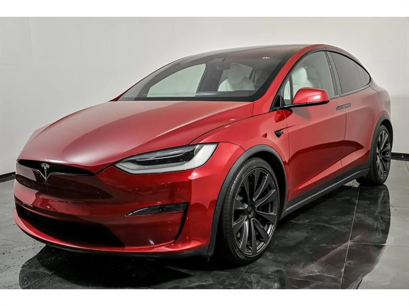 Used 2022 Red Multi-Coat Tesla Plaid image 5