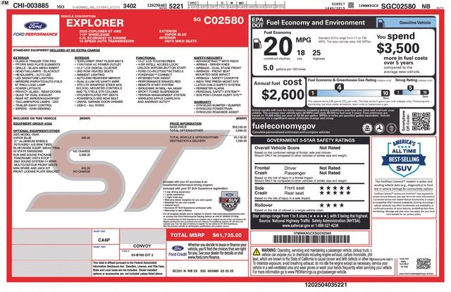 Used 2025 Vapor Blue Ford ST image 42