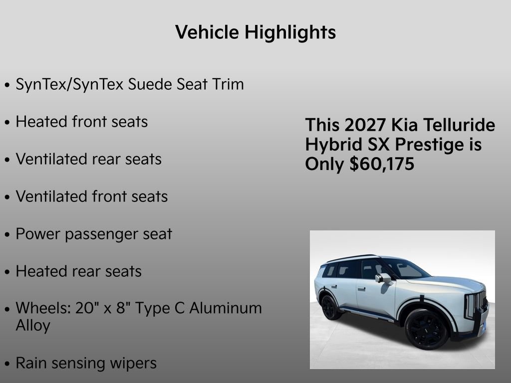 New 2027 Ivory Silver Kia SX-PRESTIGE image 37