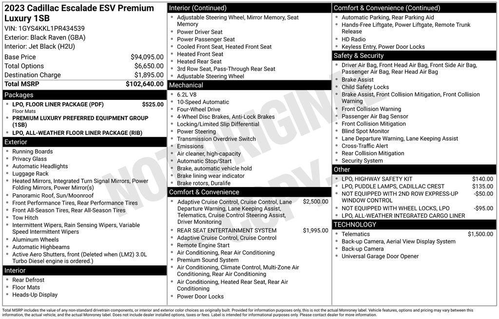 2023 Cadillac Escalade ESV Premium Luxury - Photo 9