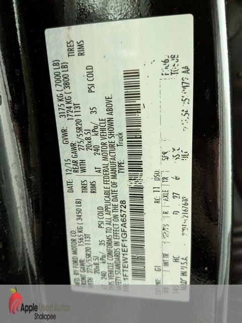 Used 2016 Black Ford Lariat image 49