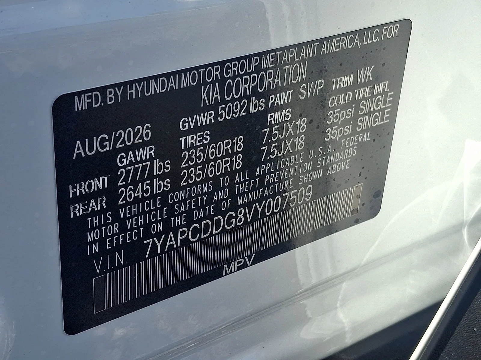 New 2027 White Kia EX image 21