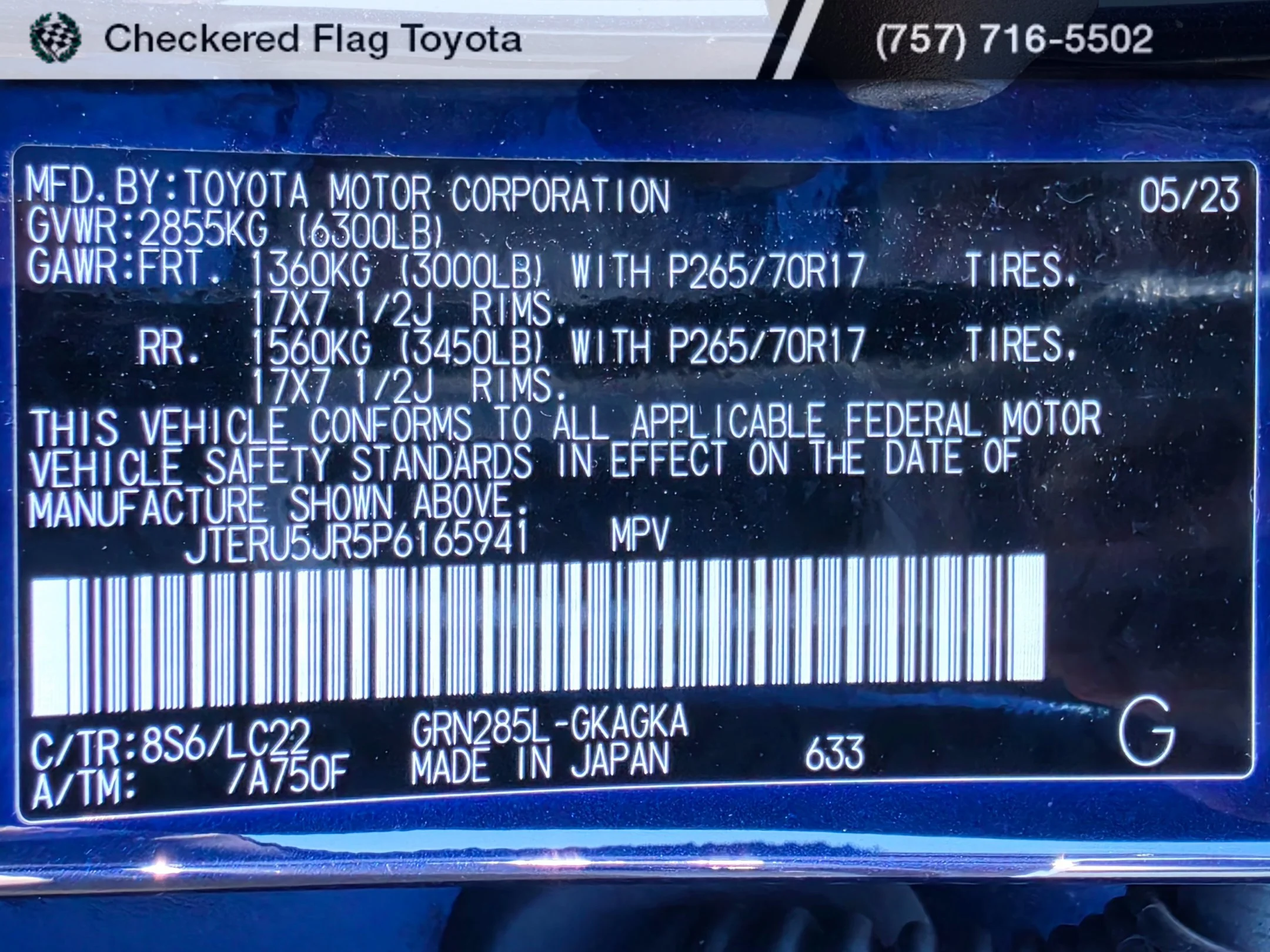 Used 2023 Nautical Blue Metallic Toyota TRD Off-Road Premium image 21